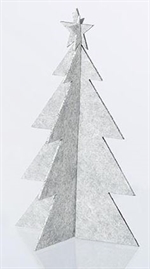 Lübech Living juletræ - felt x-mas tree - hvid højde 15 cm - Fransenhome